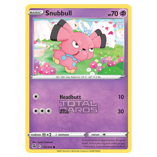 Pokemon - Sword & Shield - Fusion Strike - Snubbull - 115/264