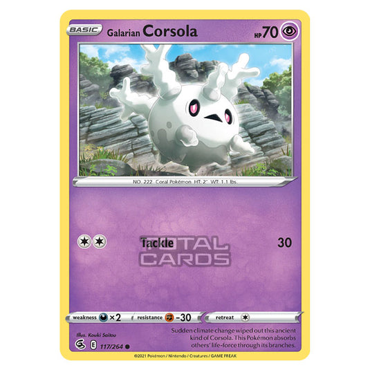 Pokemon - Sword & Shield - Fusion Strike - Galarian Corsola - 117/264