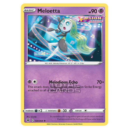 Pokemon - Sword & Shield - Fusion Strike - Meloetta - 124/264