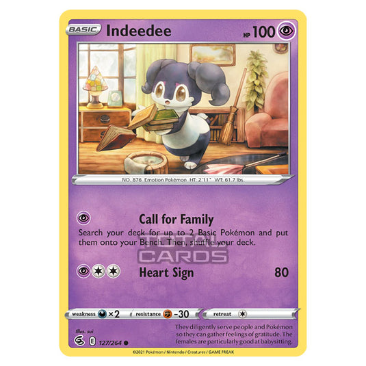 Pokemon - Sword & Shield - Fusion Strike - Indeedee - 127/264