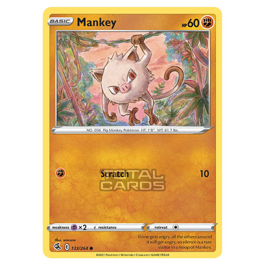 Pokemon - Sword & Shield - Fusion Strike - Mankey - 133/264