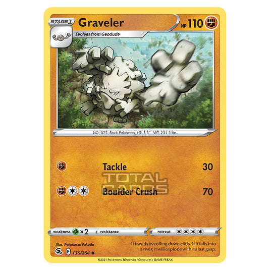 Pokemon - Sword & Shield - Fusion Strike - Graveler - 136/264