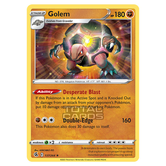 Pokemon - Sword & Shield - Fusion Strike - Golem - 137/264