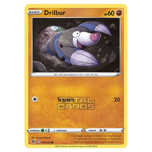 Pokemon - Sword & Shield - Fusion Strike - Drilbur - 147/264