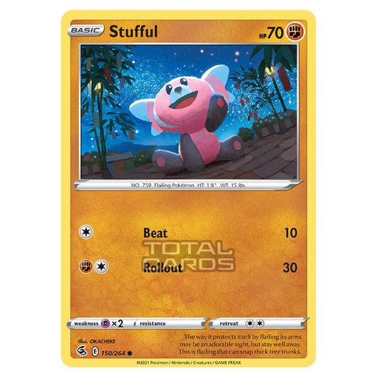Pokemon - Sword & Shield - Fusion Strike - Stufful - 150/264 Pokemon - Sword & Shield - Fusion Strike - Stufful - 150/264
