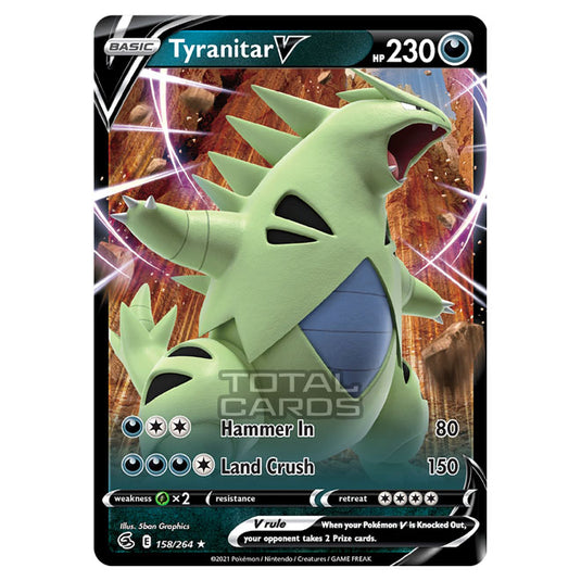 Pokemon - Sword & Shield - Fusion Strike - Tyranitar V - 158/264