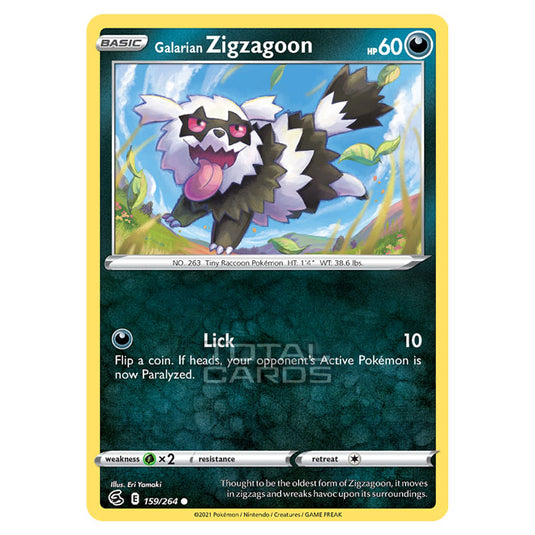 Pokemon - Sword & Shield - Fusion Strike - Galarian Zigzagoon - 159/264