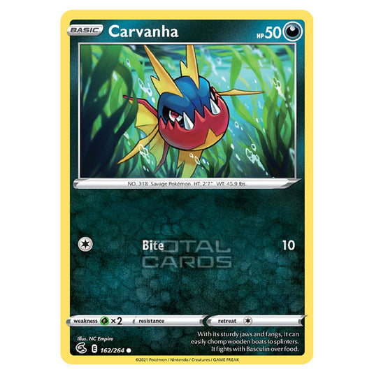 Pokemon - Sword & Shield - Fusion Strike - Carvanha - 162/264