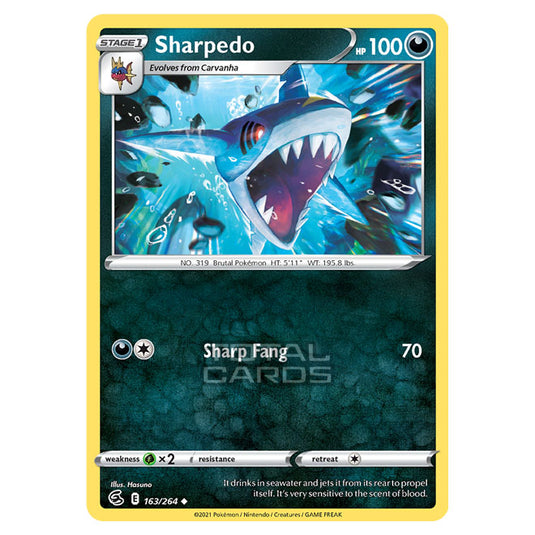 Pokemon - Sword & Shield - Fusion Strike - Sharpedo - 163/264