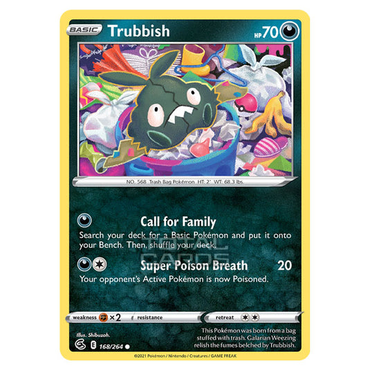 Pokemon - Sword & Shield - Fusion Strike - Trubbish - 168/264