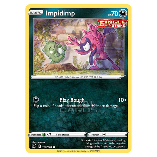 Pokemon - Sword & Shield - Fusion Strike - Impidimp - 176/264