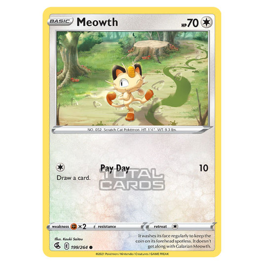 Pokemon - Sword & Shield - Fusion Strike - Meowth - 199/264