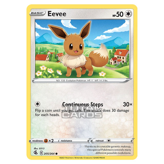 Pokemon - Sword & Shield - Fusion Strike - Eevee - 205/264