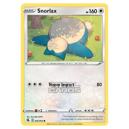 Pokemon - Sword & Shield - Fusion Strike - Snorlax - 206/264