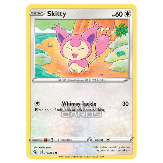 Pokemon - Sword & Shield - Fusion Strike - Skitty - 210/264