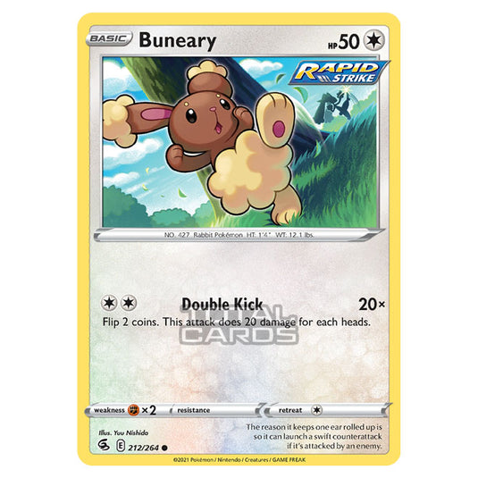 Pokemon - Sword & Shield - Fusion Strike - Buneary - 212/264