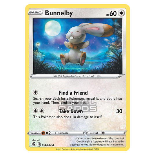 Pokemon - Sword & Shield - Fusion Strike - Bunnelby - 214/264