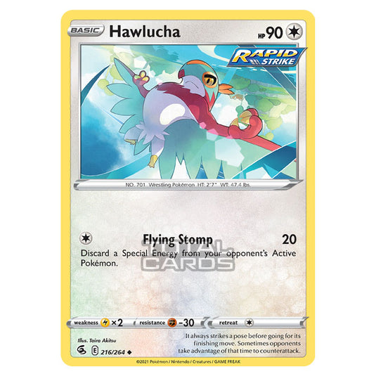 Pokemon - Sword & Shield - Fusion Strike - Hawlucha - 216/264