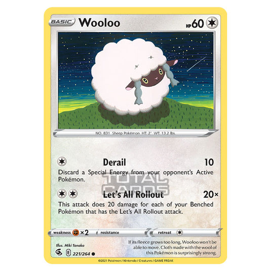 Pokemon - Sword & Shield - Fusion Strike - Wooloo - 221/264