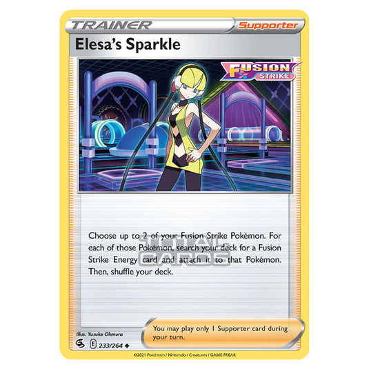 Pokemon - Sword & Shield - Fusion Strike - Elesa's Sparkle - 233/264