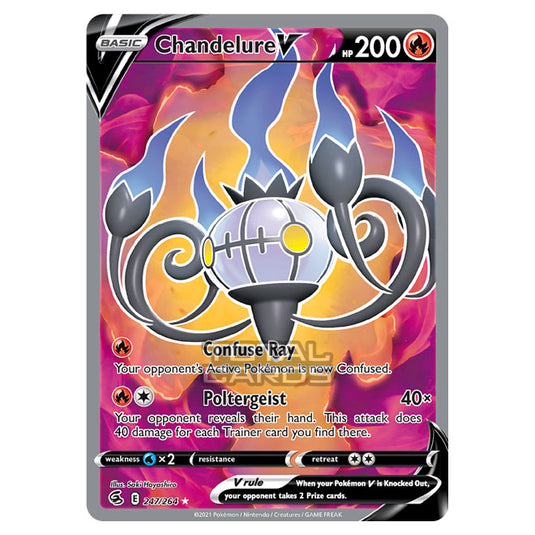 Pokemon - Sword & Shield - Fusion Strike - Chandelure V - 247/264