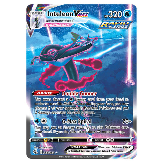gigantamax inteleon pokemon card Center 2021 Deck Storage Box Evolves from Inteleon V Type Inteleon VMAX Full Art Pokemon
