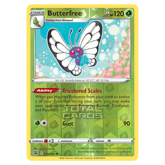 Pokemon - Sword & Shield - Fusion Strike - Butterfree - 003/264 - (Reverse Holo)