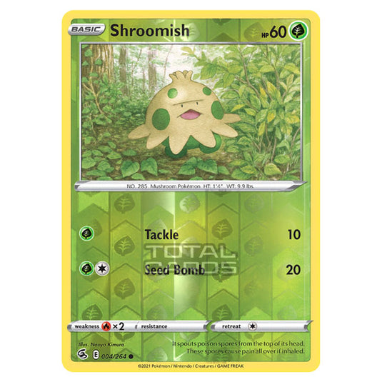 Pokemon - Sword & Shield - Fusion Strike - Shroomish - 004/264 - (Reverse Holo)