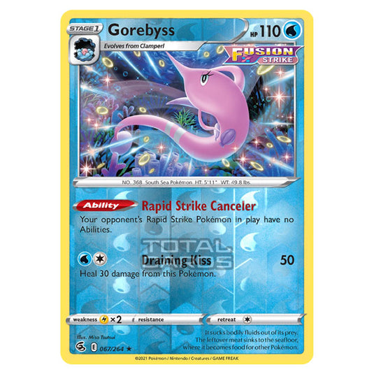 Pokemon - Sword & Shield - Fusion Strike - Gorebyss - 067/264 - (Reverse Holo)