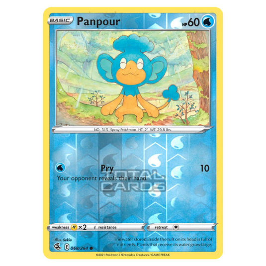 Pokemon - Sword & Shield - Fusion Strike - Panpour - 068/264 - (Reverse Holo)