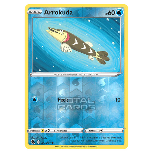 Pokemon - Sword & Shield - Fusion Strike - Arrokuda - 082/264 - (Reverse Holo)