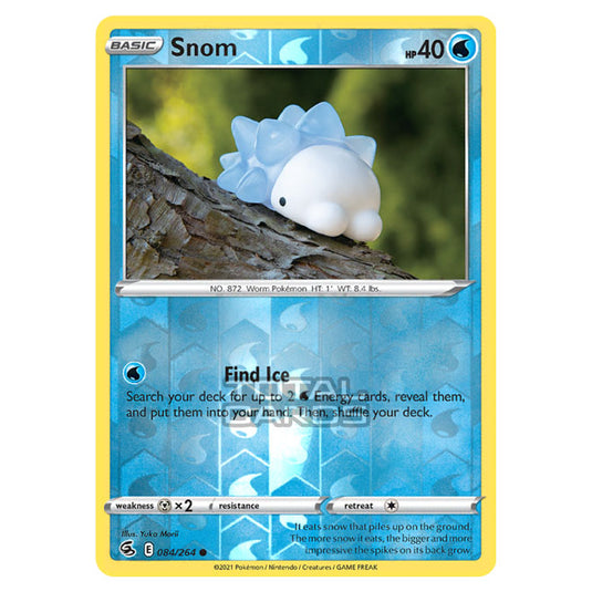 Pokemon - Sword & Shield - Fusion Strike - Snom - 084/264 - (Reverse Holo)