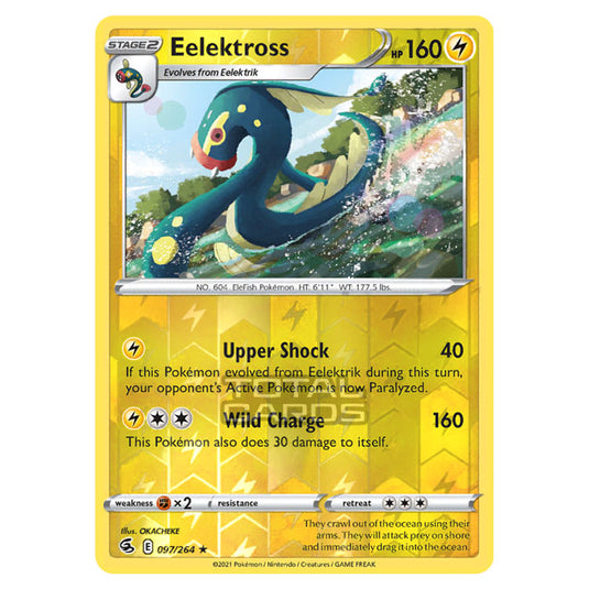 Pokemon - Sword & Shield - Fusion Strike - Eelektross - 097/264 - (Reverse Holo)