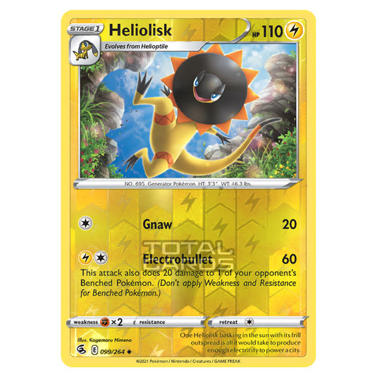 Pokemon - Sword & Shield - Fusion Strike - Heliolisk - 099/264 - (Reverse Holo)