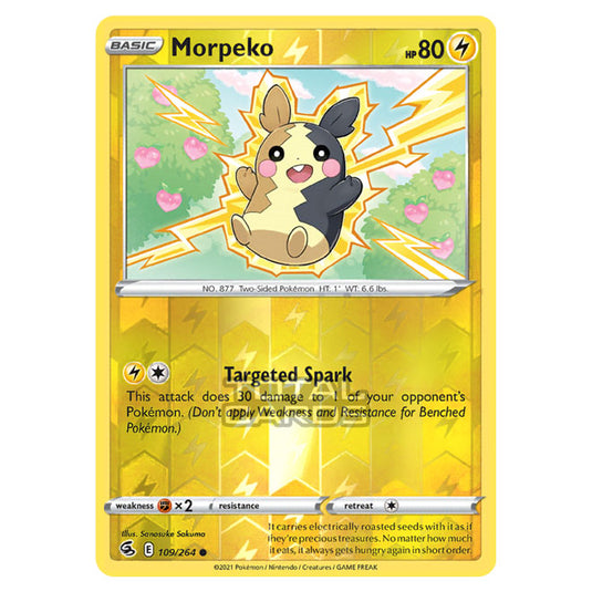 Pokemon - Sword & Shield - Fusion Strike - Morpeko - 109/264 - (Reverse Holo)