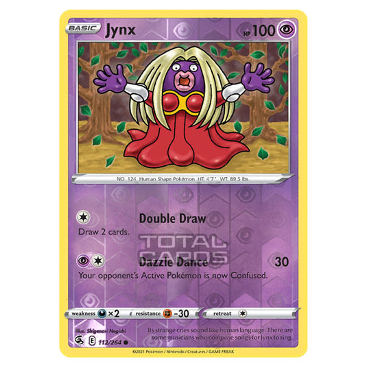 Pokemon - Sword & Shield - Fusion Strike - Jynx - 112/264 - (Reverse Holo)