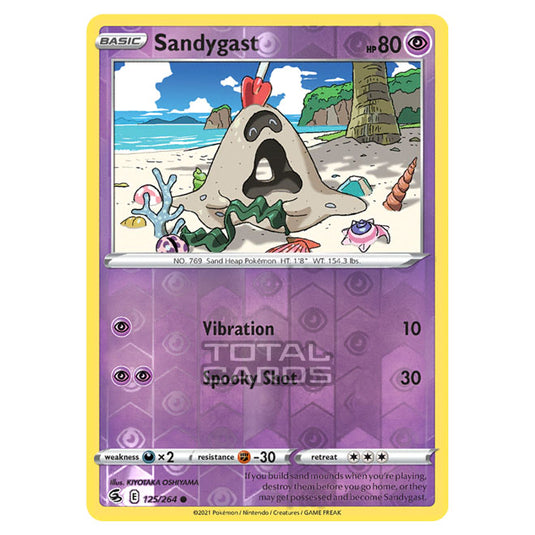 Pokemon - Sword & Shield - Fusion Strike - Sandygast - 125/264 - (Reverse Holo)