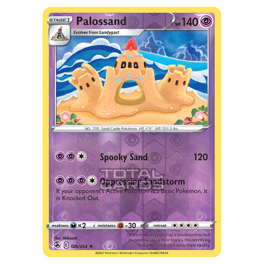 Pokemon - Sword & Shield - Fusion Strike - Palossand - 126/264 - (Reverse Holo)