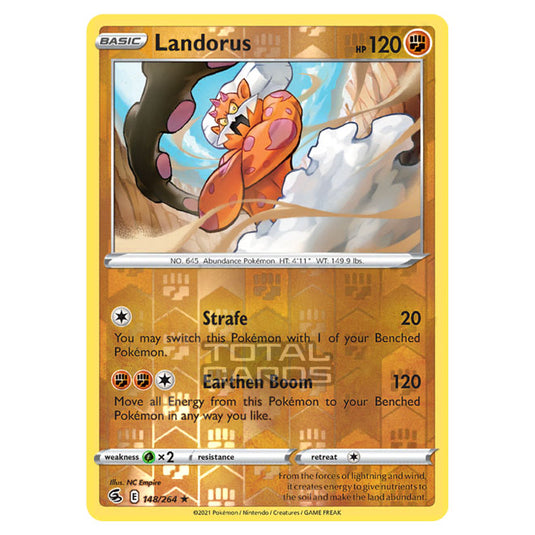 Pokemon - Sword & Shield - Fusion Strike - Landorus - 148/264 - (Reverse Holo)