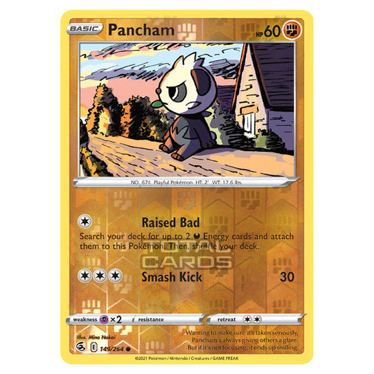 Pokemon - Sword & Shield - Fusion Strike - Pancham - 149/264 - (Reverse Holo)