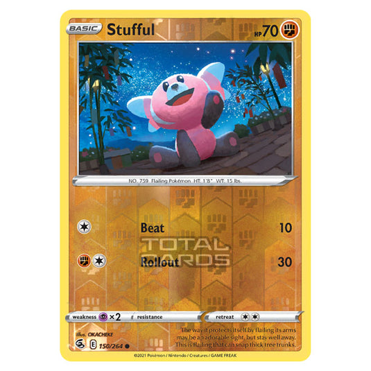 Pokemon - Sword & Shield - Fusion Strike - Stufful - 150/264 - (Reverse Holo)