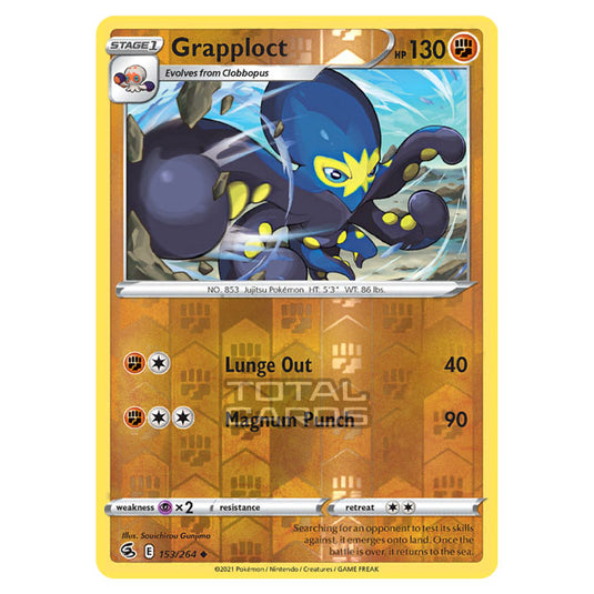 Pokemon - Sword & Shield - Fusion Strike - Grapploct - 153/264 - (Reverse Holo)