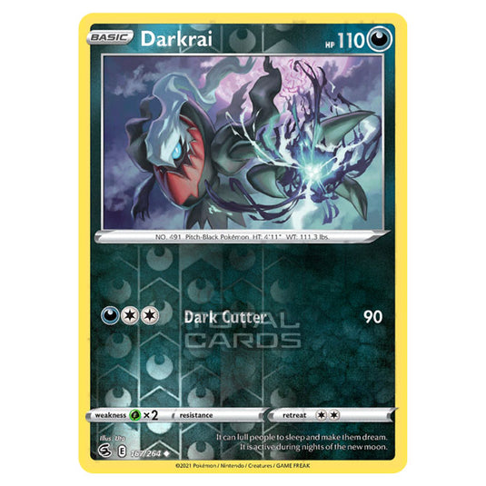 Pokemon - Sword & Shield - Fusion Strike - Darkrai - 167/264 - (Reverse Holo)