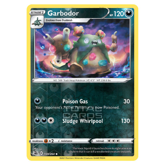 Pokemon - Sword & Shield - Fusion Strike - Garbodor - 169/264 - (Reverse Holo)