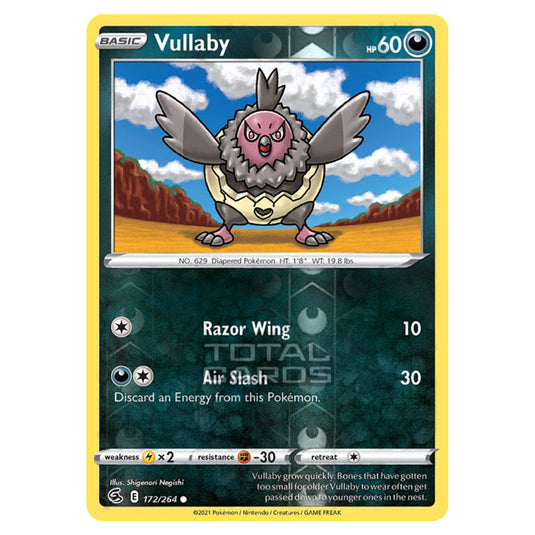 Pokemon - Sword & Shield - Fusion Strike - Vullaby - 172/264 - (Reverse Holo)