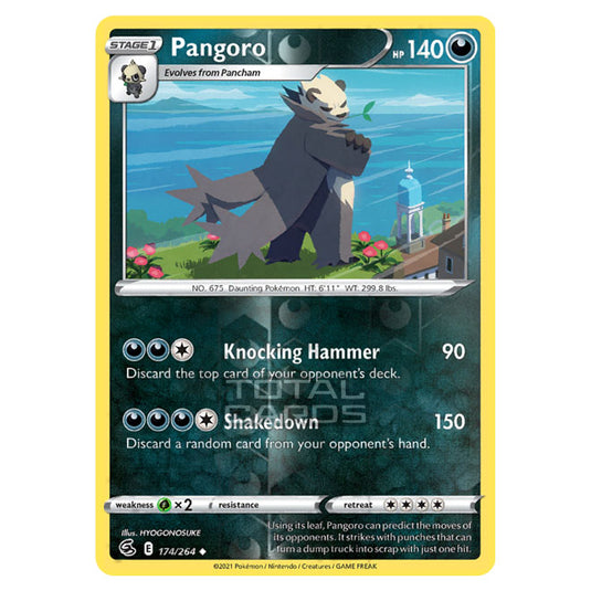 Pokemon - Sword & Shield - Fusion Strike - Pangoro - 174/264 - (Reverse Holo)