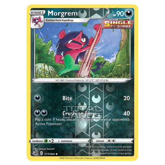 Pokemon - Sword & Shield - Fusion Strike - Morgrem - 177/264 - (Reverse Holo)