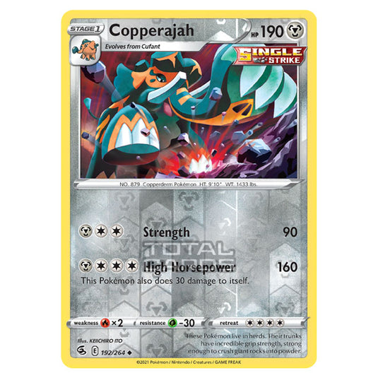 Pokemon - Sword & Shield - Fusion Strike - Copperajah - 192/264 - (Reverse Holo)