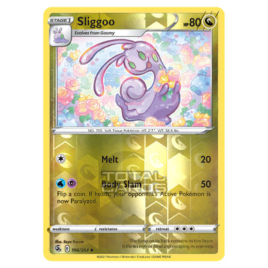 Pokemon - Sword & Shield - Fusion Strike - Sliggoo - 196/264 - (Reverse Holo)