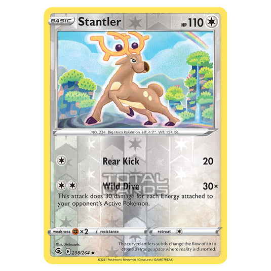 Pokemon - Sword & Shield - Fusion Strike - Stantler - 208/264 - (Reverse Holo)